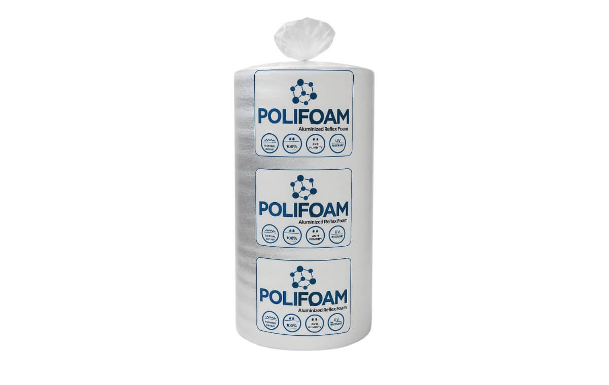 polfoam doble aluminio 20 curia Espuma Aislante con doble cara de Aluminio y Solape 20m2 - Image 1
